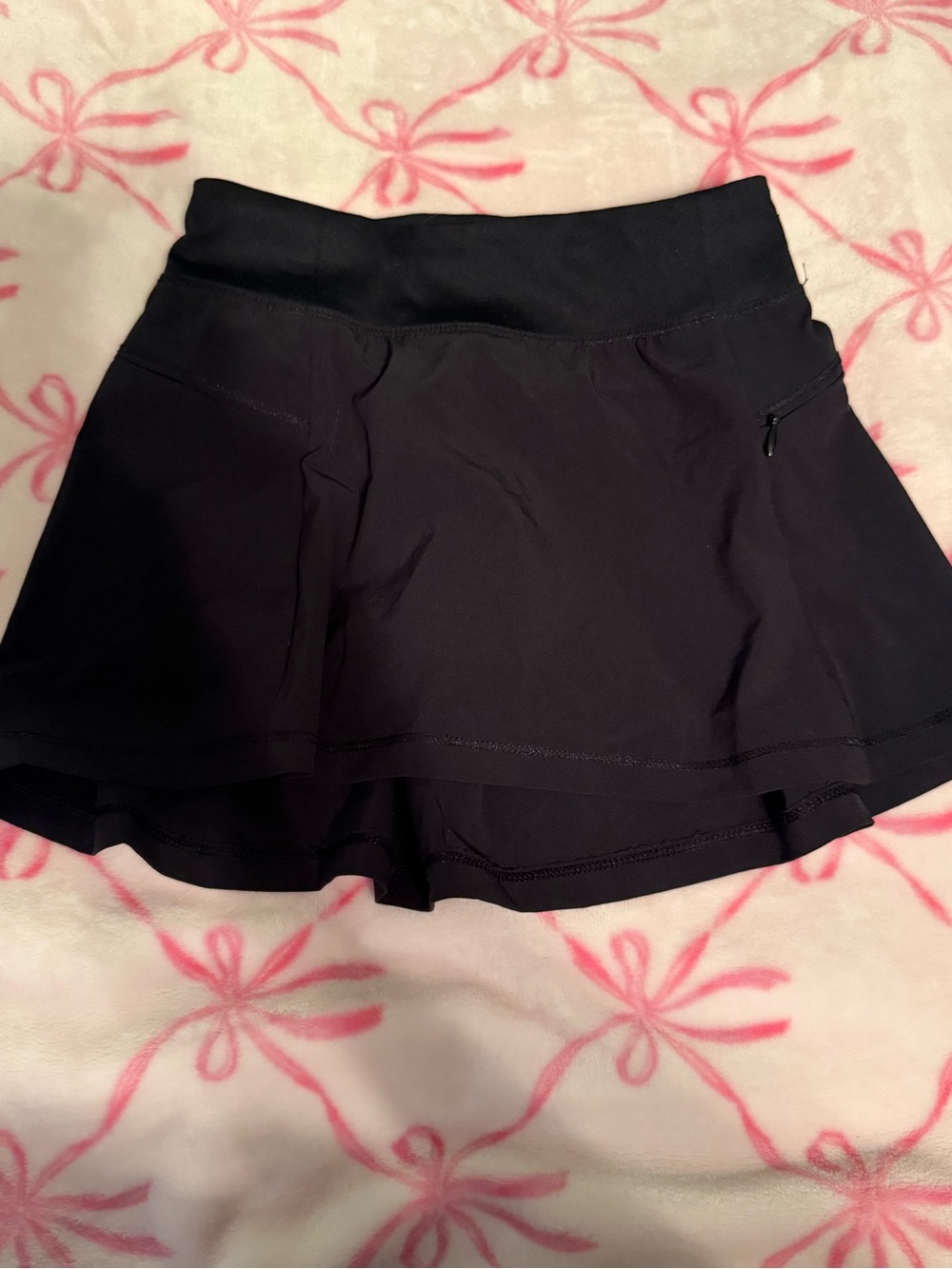 all in motion Black Girls' Athletic Skort with Zipper Pocket